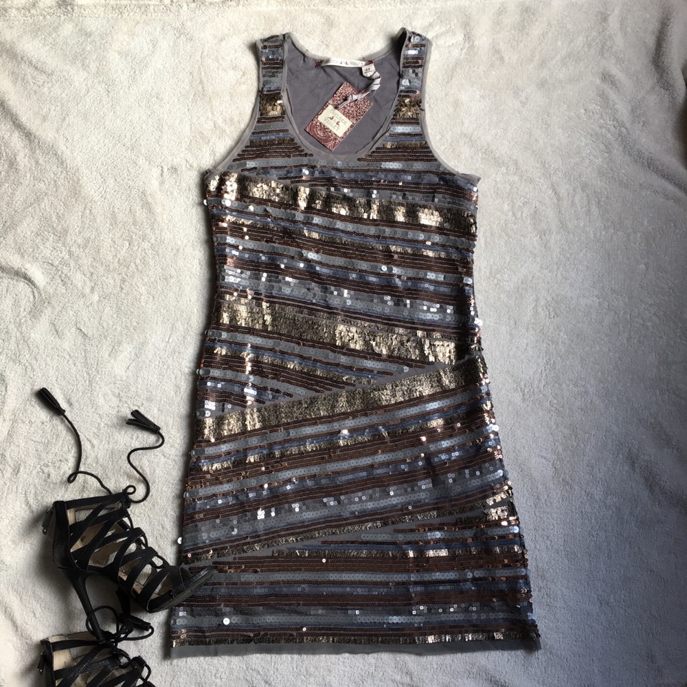 NWT Beaded Racerback Dress